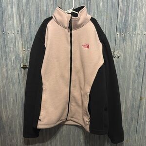 XL The North Face Womens Light Pink and Black Breast Cancer Awareness Fleece